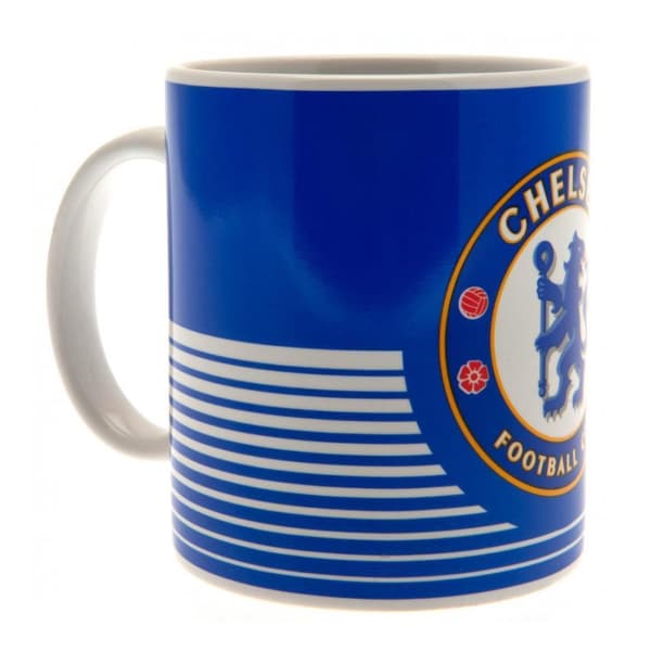 Chelsea FC Lines Mug Blue/White One Size