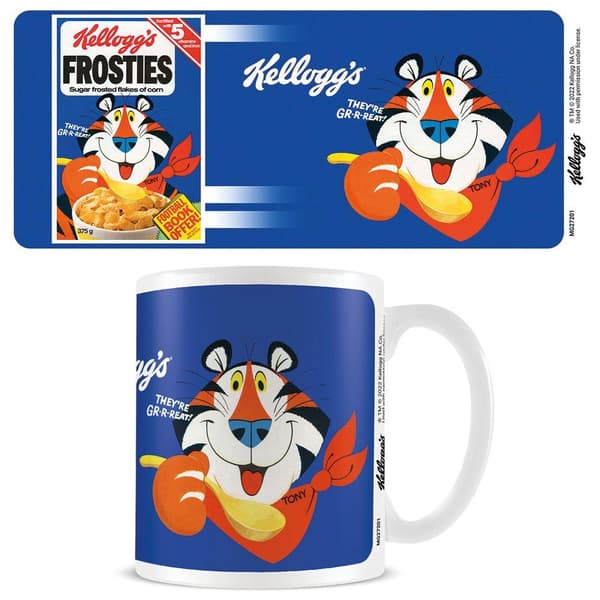 Kelloggs Frosties Box Mug White/Blue 12cm x 10.5cm x 8.7cm