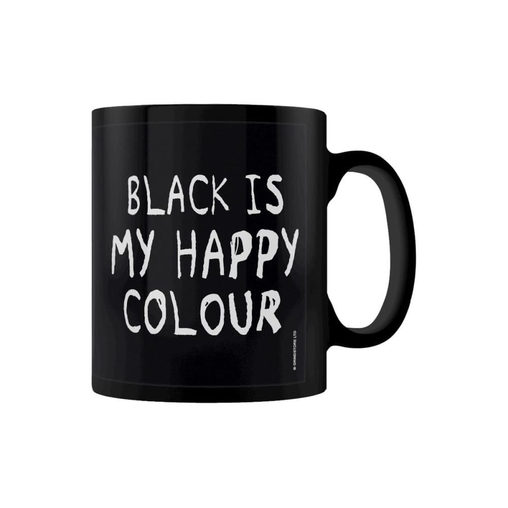 Grindstore Black Is My Happy Colour Mug