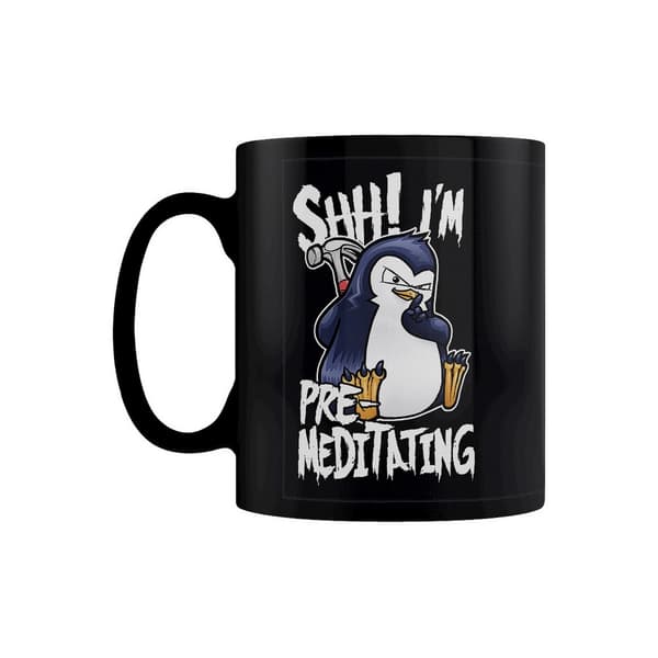 Psycho Penguin Shh! Jag förmediterar Mug