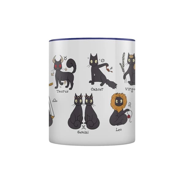 Spooky Cat A Guide To Horoscopes Inner Two Tone Mug