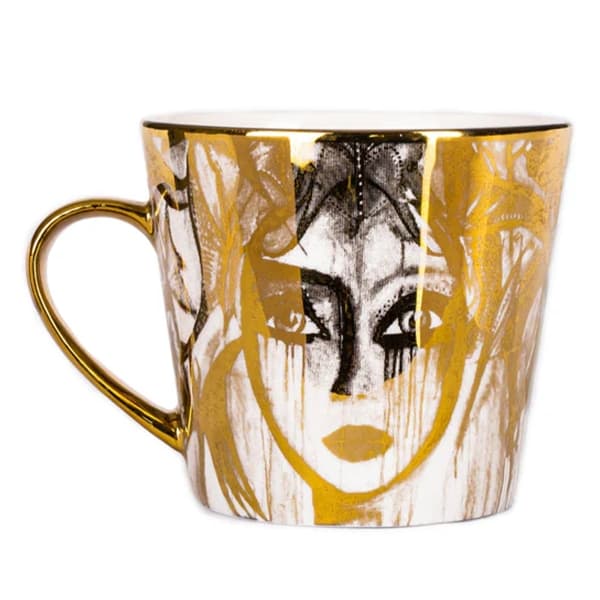 Slice Of Life Mug Gold, 40cl - Carolina Gynning
