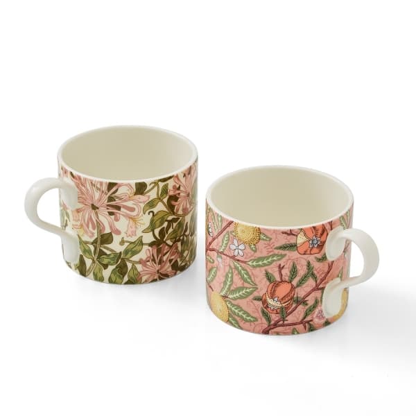 Fruit & Honeysuckle Mugs 34cl, 2-pack - Morris & Co