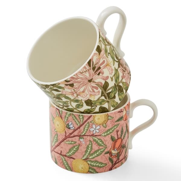 Fruit & Honeysuckle Mugs 34cl, 2-pack - Morris & Co