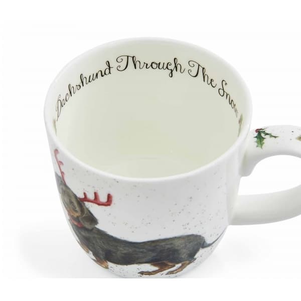 Dachshund Through The Snow 31cl - Royal Worcester
