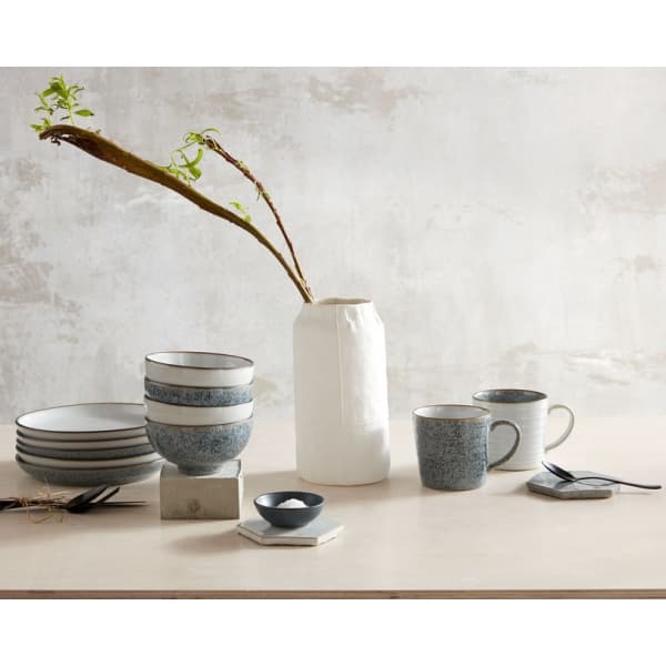 Studio Grey Ridged Mug 40cl, 2-pack - Denby