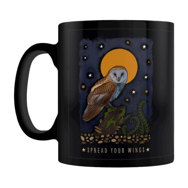 Force Of Nature Sprid dina vingar Mug Black/Yellow/Brown One Size