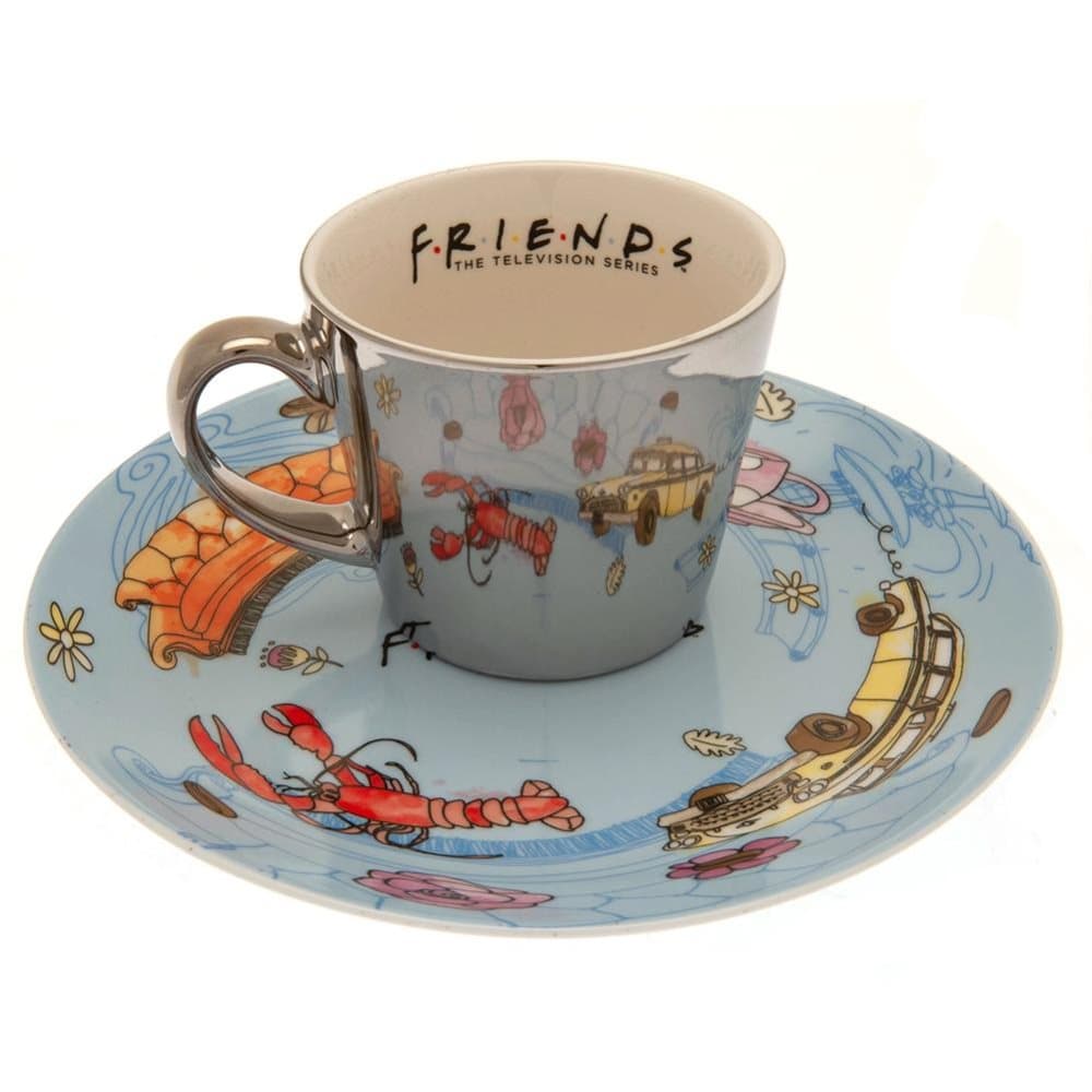 Friends Set med mugg och tallrik med spegel