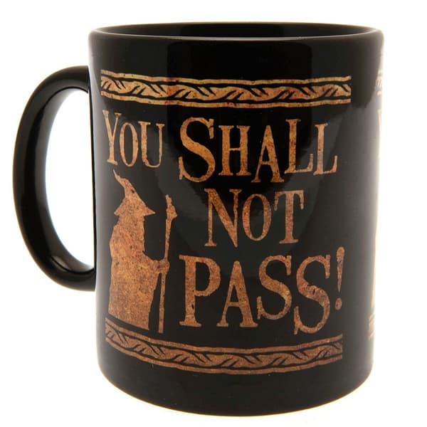 The Lord Of The Rings You Shall Not Pass Mug Black/Brown One Size