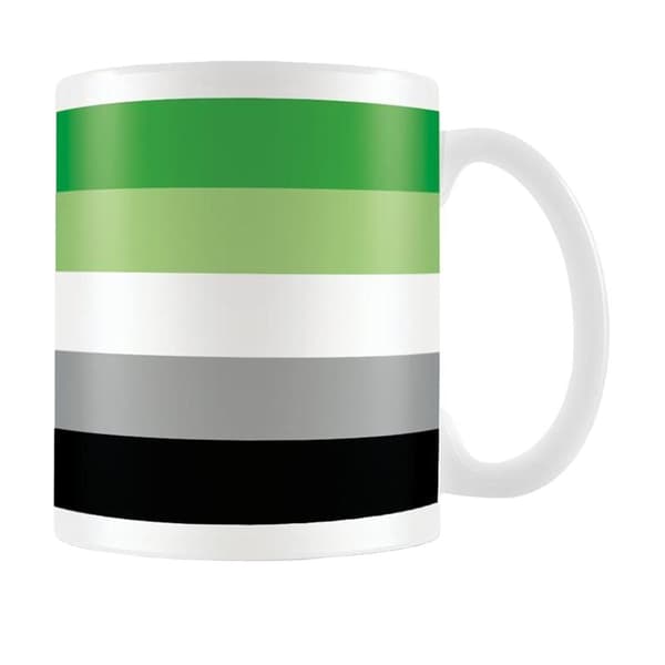 Pyramid International Aromantisk flagkrus Green/White/Black One Size