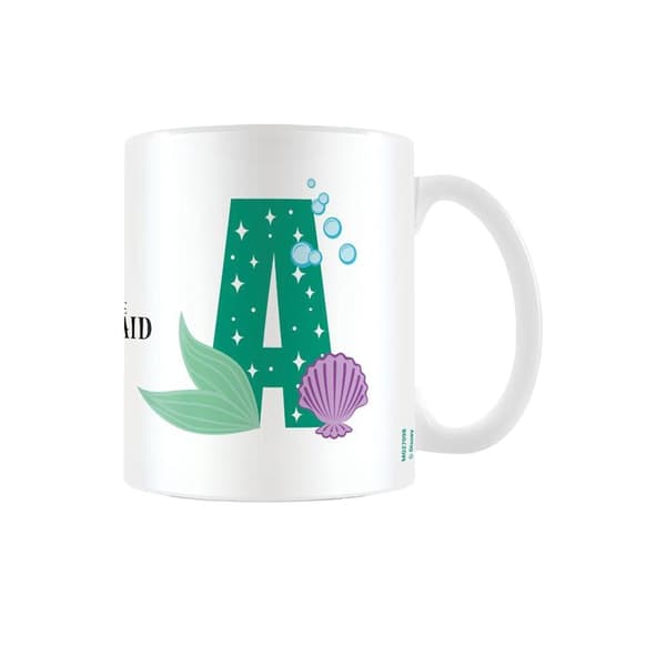 The Little Mermaid A Alfabet mugg White/Green One Size