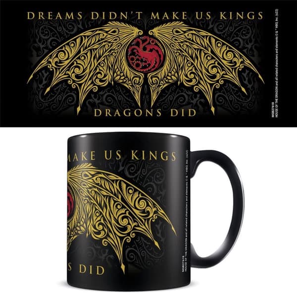 House Of The Dragon Wings Mug Black/Gold/Red One Size