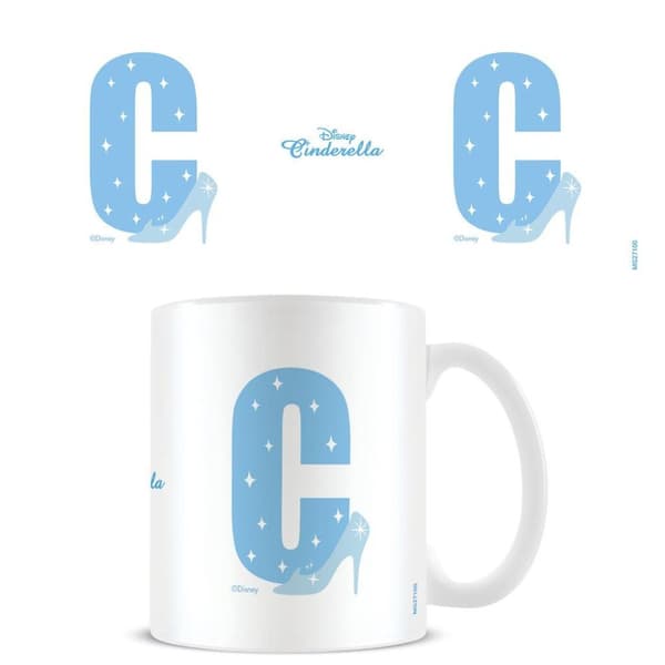 Cinderella C alfabetisk krus White/Blue One Size