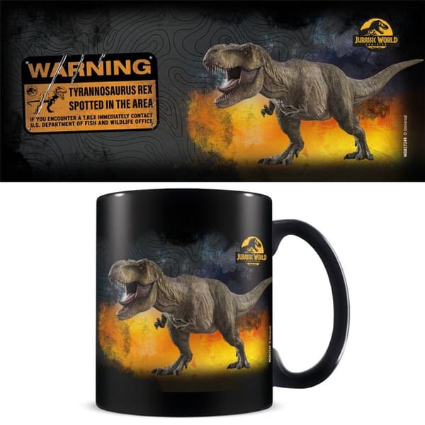 Jurassic World: Dominion T-Rex Mug Black/Grey/Yellow One Size