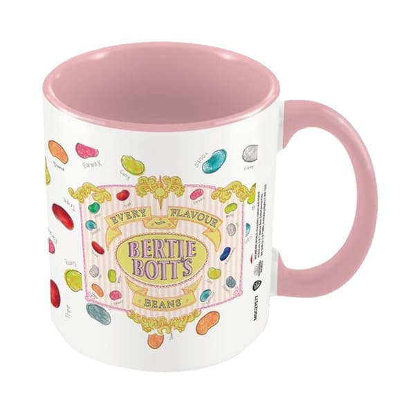 Harry Potter Bertie Botts Every Flavour Beans Inner Two Tone Mug White/Pink One Size