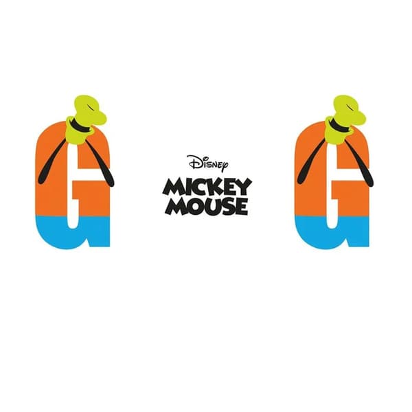 Disney G Mickey Mouse alfabetisk krus