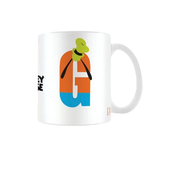 Disney G Mickey Mouse Alphabet Mug White/Orange/Blue One Size