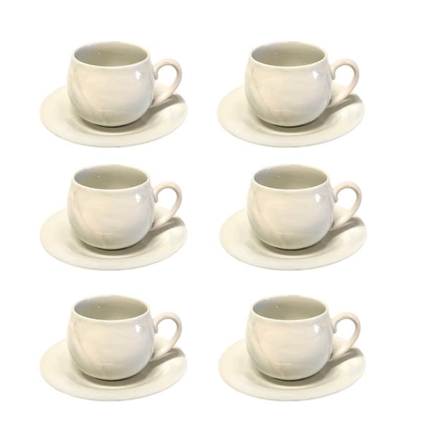 Kaffe och Te koppar 12 delar | 6 Personer