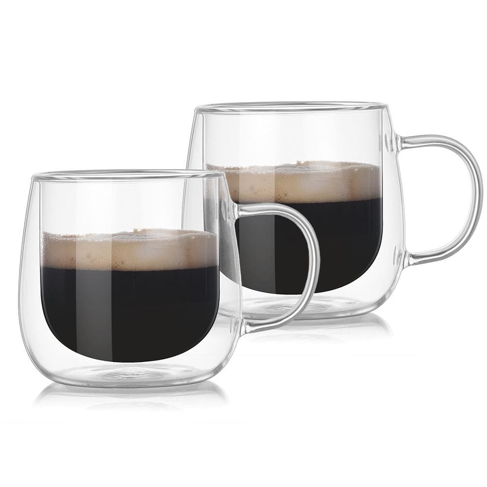 Dubbelväggade Termosglas Tumblerglas glas 300ML 2-Pack