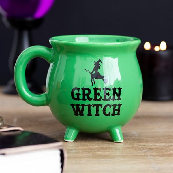 Something Different Grön häxa kittel Keramisk mugg