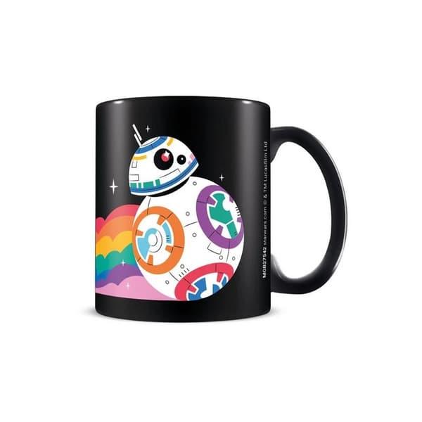 Star Wars Pride Rainbow BB-8 krus Black One Size