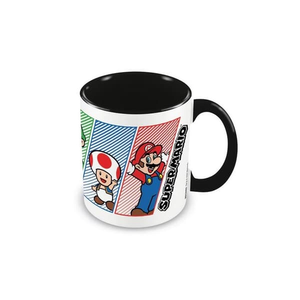 Super Mario Indvendigt tofarvet krus Multicoloured One Size
