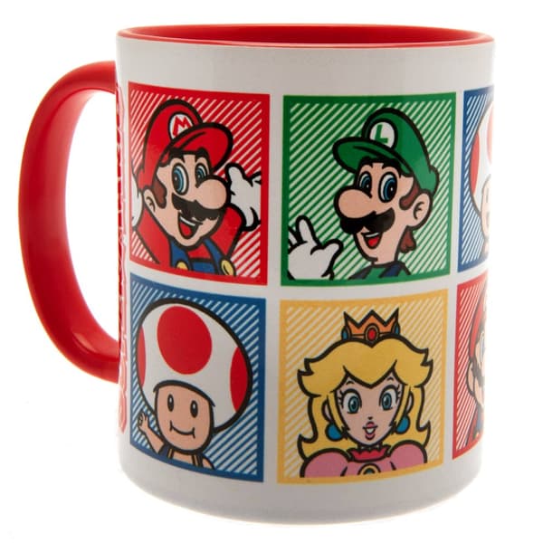 Super Mario Farver krus Red/White One Size