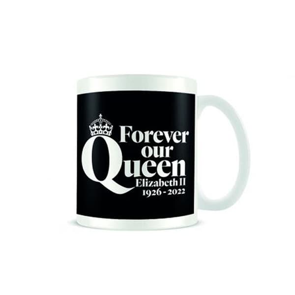 Queen Elizabeth II Forever Our Queen Mug Black/White One Size