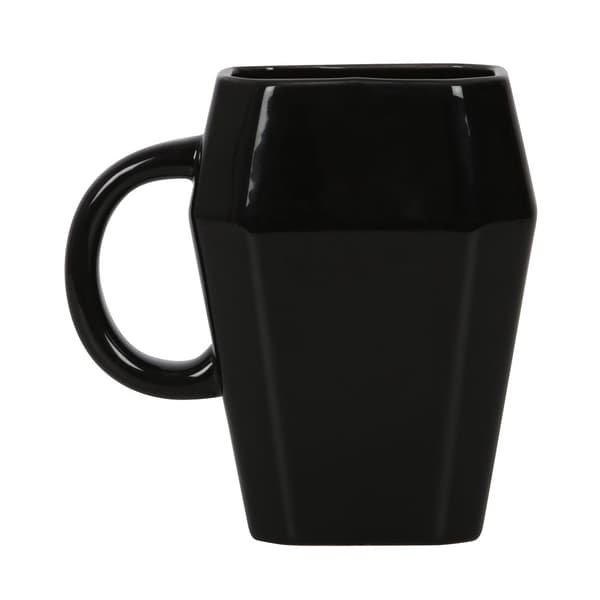 Something Different Death Before Decaf Coffin Mug