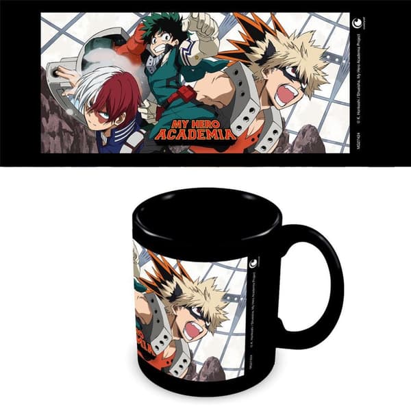My Hero Academia Sammenstød krus Black/White/Orange One Size