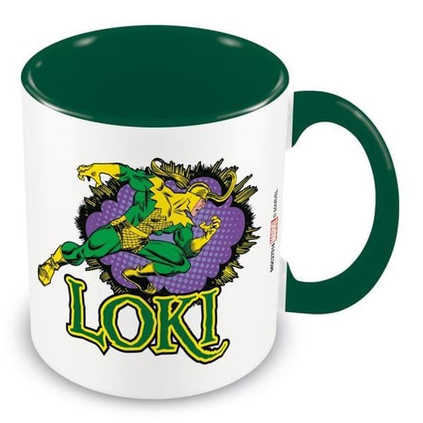 Loki Tegneserie Keramisk krus White/Green One Size