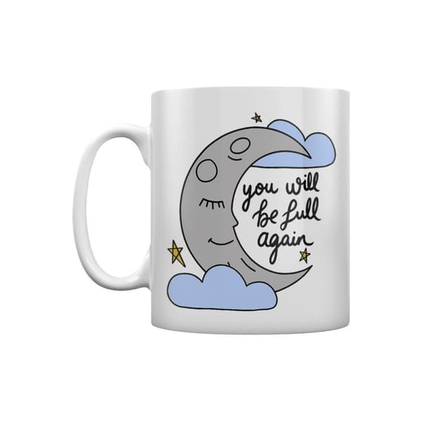 Grindstore Du vil blive fuld igen Moon Mug White One Size