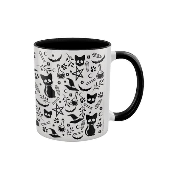 Grindstore Witchy Elements Inner Two Tone Mug White/Black One Size