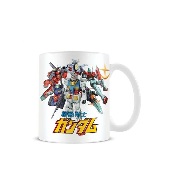 Gundam Mech Mash Up krus White One Size