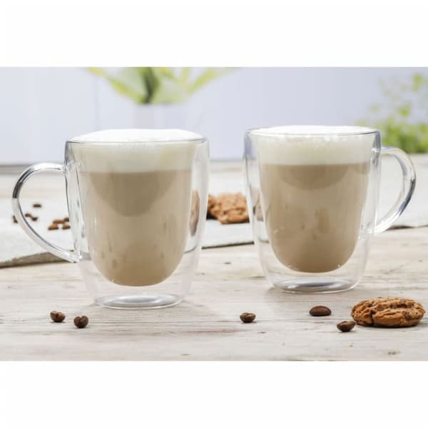 HI cappuccinoglas 2 stk. 270 ml transparent