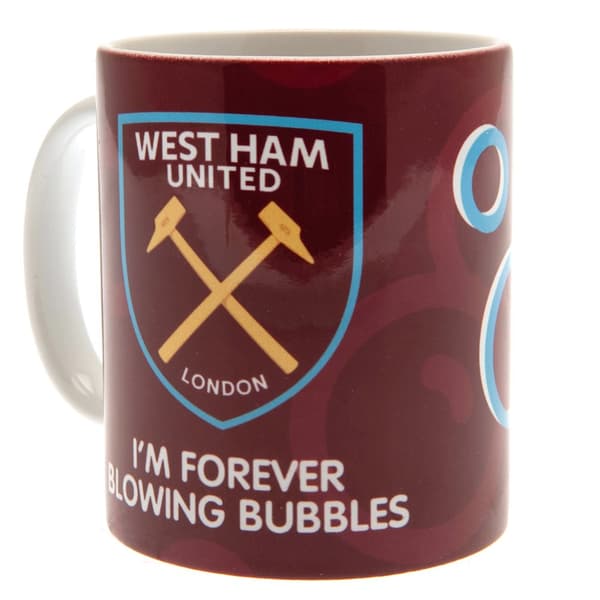 West Ham United FC Bubble Mug Claret Red/Sky Blue One Size