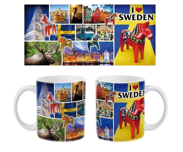Mugg I LOVE SWEDEN