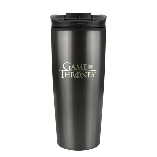 Game of Thrones - "Jag dricker och jag vet saker" Resemugg i metall