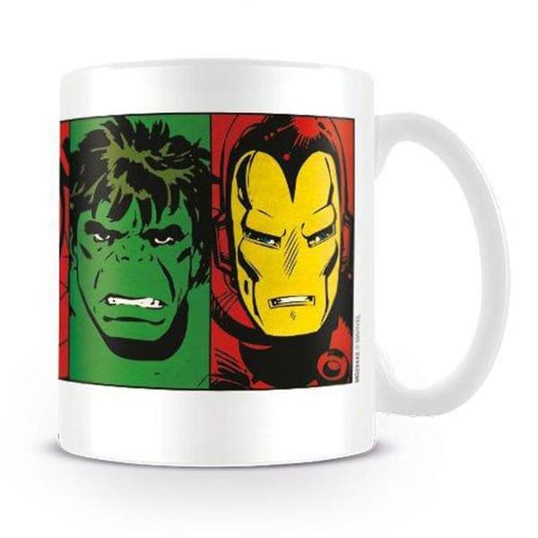 Marvel Comics - Retrohjältarnas ansikten mugg