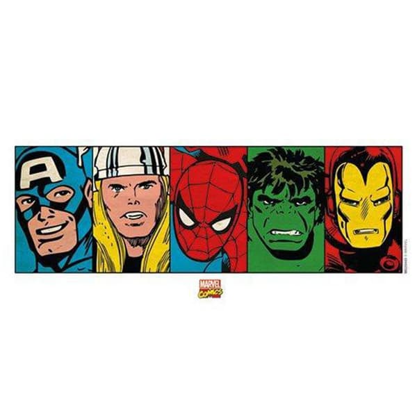 Marvel Comics - Retrohjältarnas ansikten mugg
