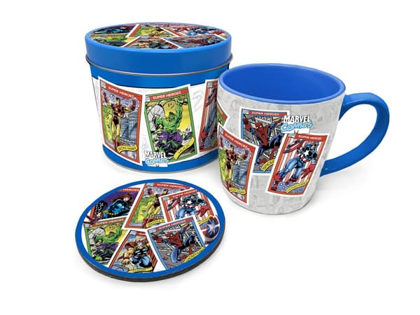 Marvel - Presentförpackning "Samlarkort" - Underlägg och mugg