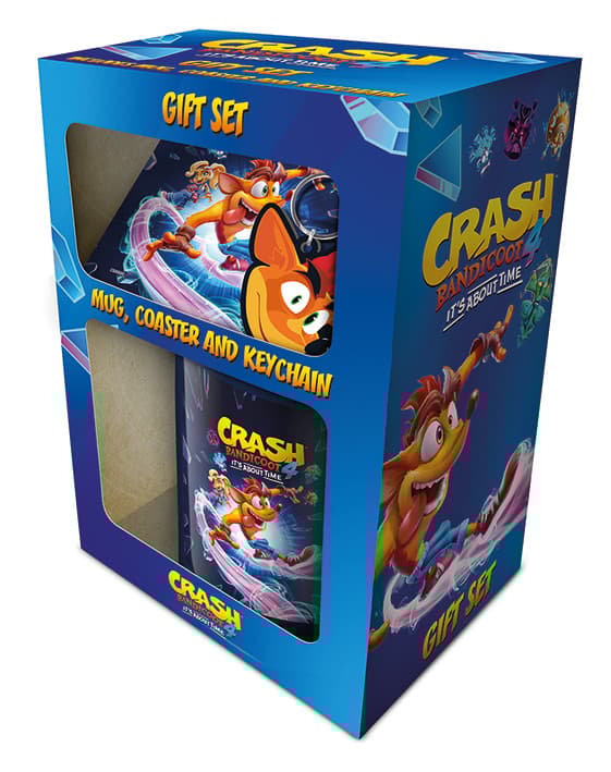 Crash Bandicoot 4 - About Time - presentförpackning med mugg, underlägg och nyckelring