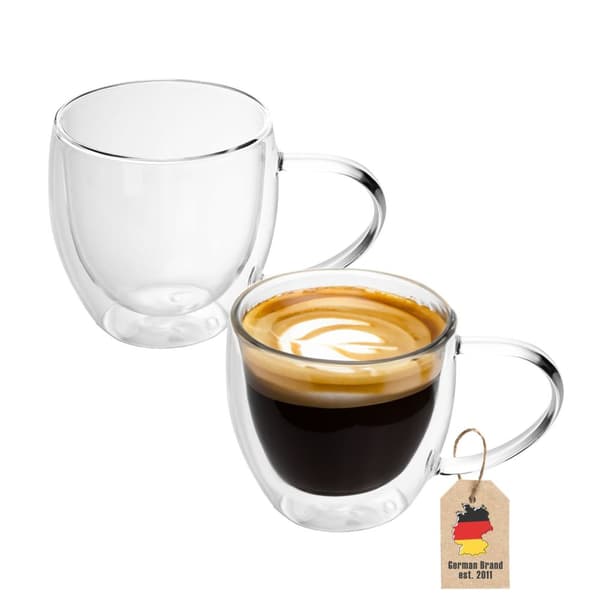 Dubbelväggigt Termiskt Glas Set Borosilikatglas Kaffeglas Teglas Latte Macchiato Tekoppar Kaffekoppar 200-300ml