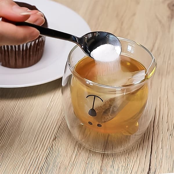 Dubbelväggigt Termiskt Glas Set Borosilikatglas Kaffeglas Teglas Latte Macchiato Tekoppar Kaffekoppar Design av björn 230ml