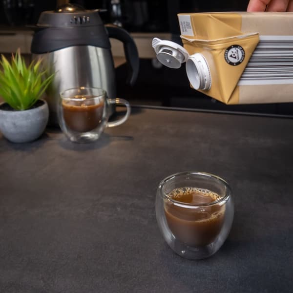 4x dubbelväggigt transparent espressoglas kaffeglas teglas termoglas dekorativt glas