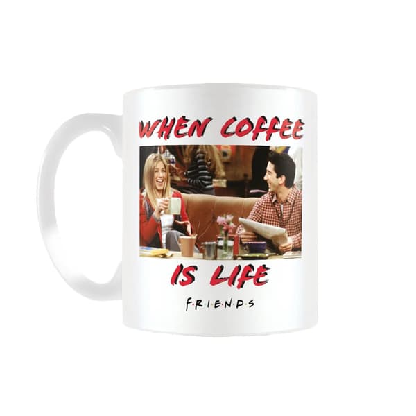 Friends When Coffee Is Life Mug White/Red One Size