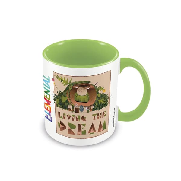 Elemental Living The Dream Mug White/Green/Brown One Size