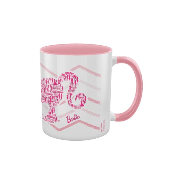 Barbie Inner Two Tone Mug White/Pink One Size