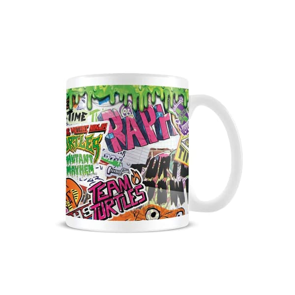 Teenage Mutant Ninja Turtles: Mutant Mayhem Mugg Sticker Bomb White/Multicoloured One Size