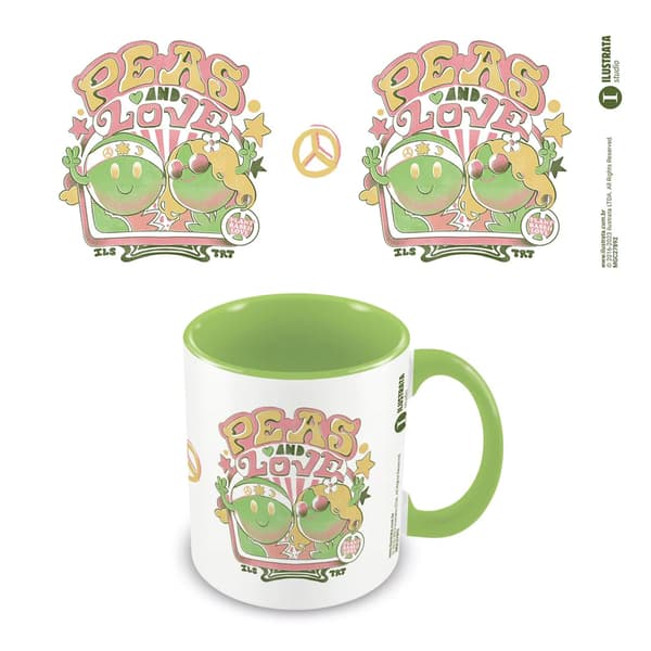 Ilustrata Peas And Love Inner Two Tone Mug